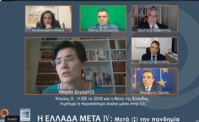 Ομιλία Μαρίας Δεμερτζή, στο Συνέδριο του Κύκλου Ιδεών, Η Ελλάδα Μετά IV: Μετά (; ) την πανδημία. &quot;#ElladaMeta